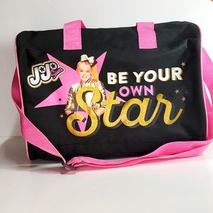 FAB NY Nickelodeon JoJo Siwa Be Your Own Star Duffle Bag Black Pink Girls OS